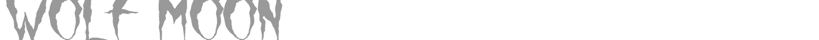 Wolf Moon font preview